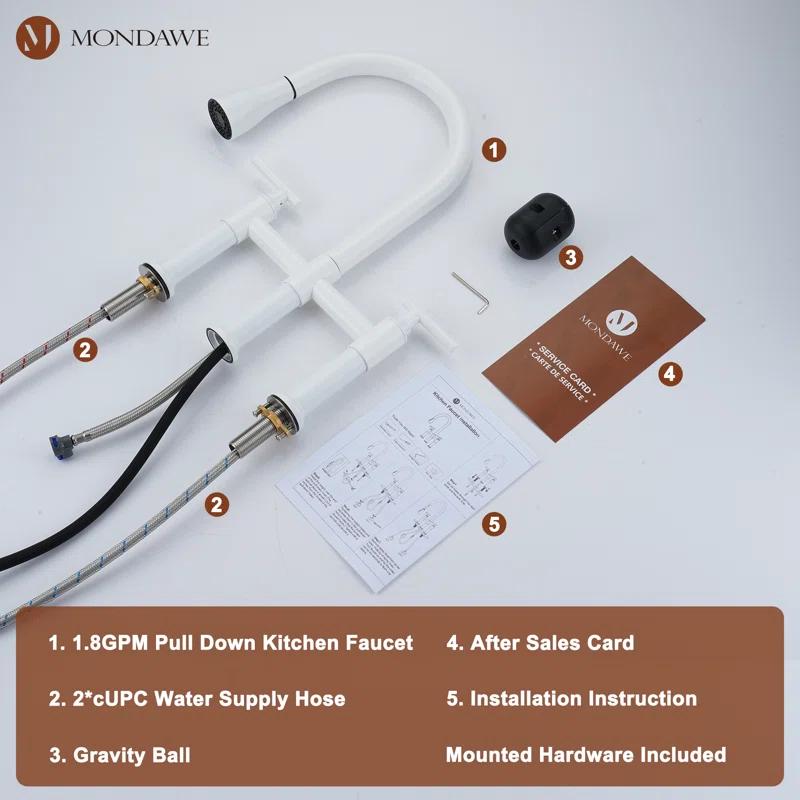 Mondawe Pull Down Kitchen Faucet