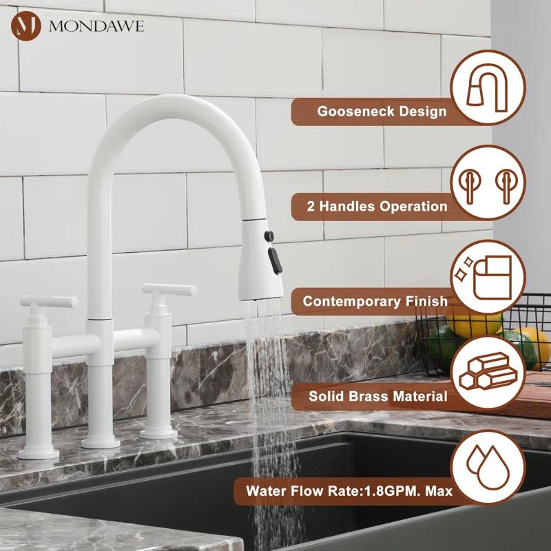 Mondawe Pull Down Kitchen Faucet