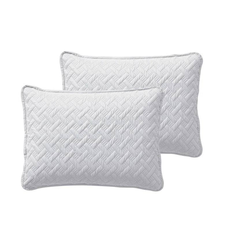 Nina Embossed Basketweave Quilt Set