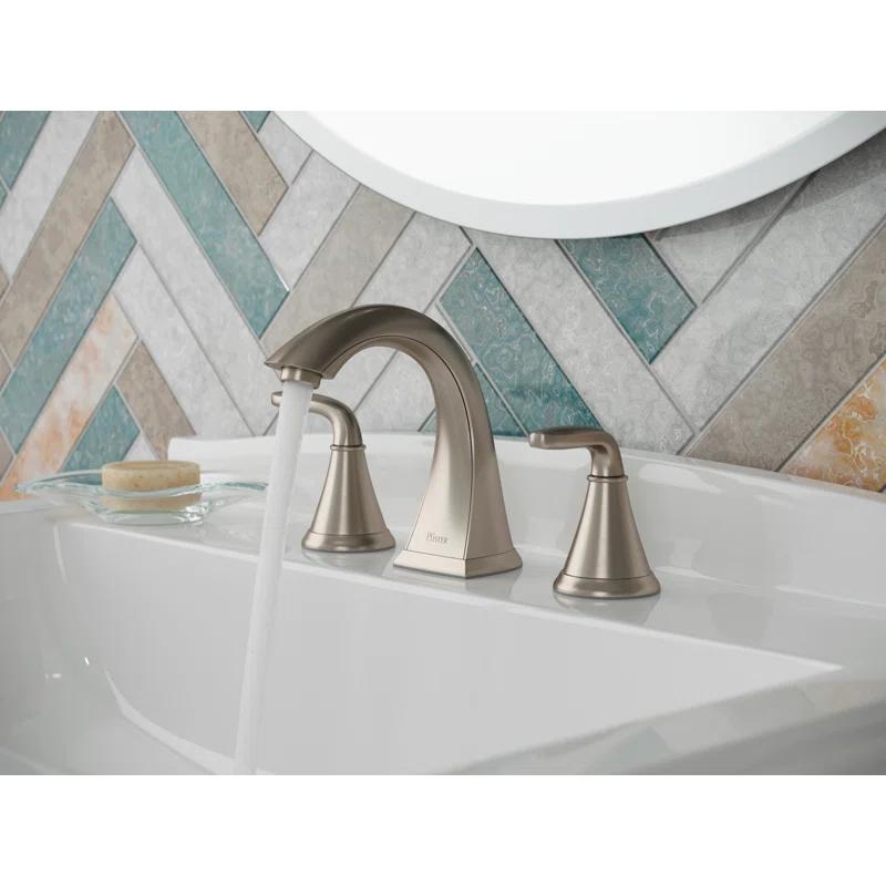 Pasadena Brushed Nickel 2-Handle Low-Arc Bathroom Faucet