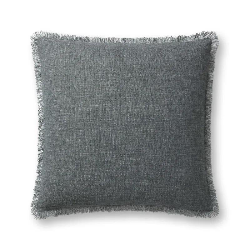 Sable Pillow by Amber Lewis x Loloi - Blue / 22" x 22" / Down