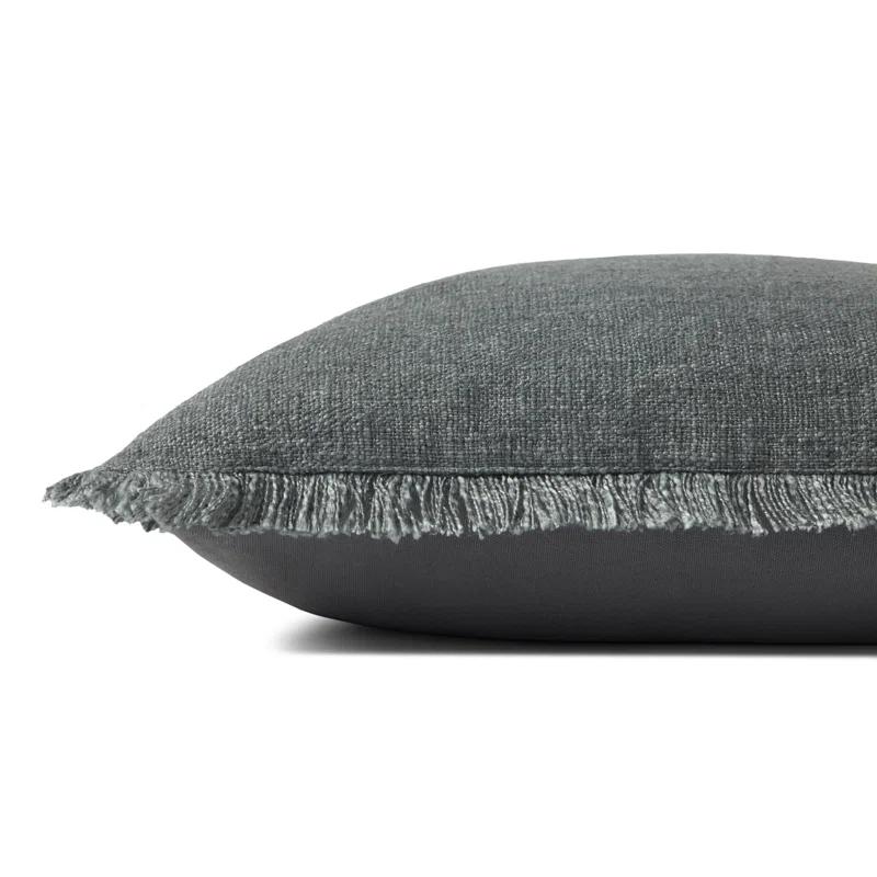 Sable Pillow by Amber Lewis x Loloi - Blue / 22" x 22" / Down