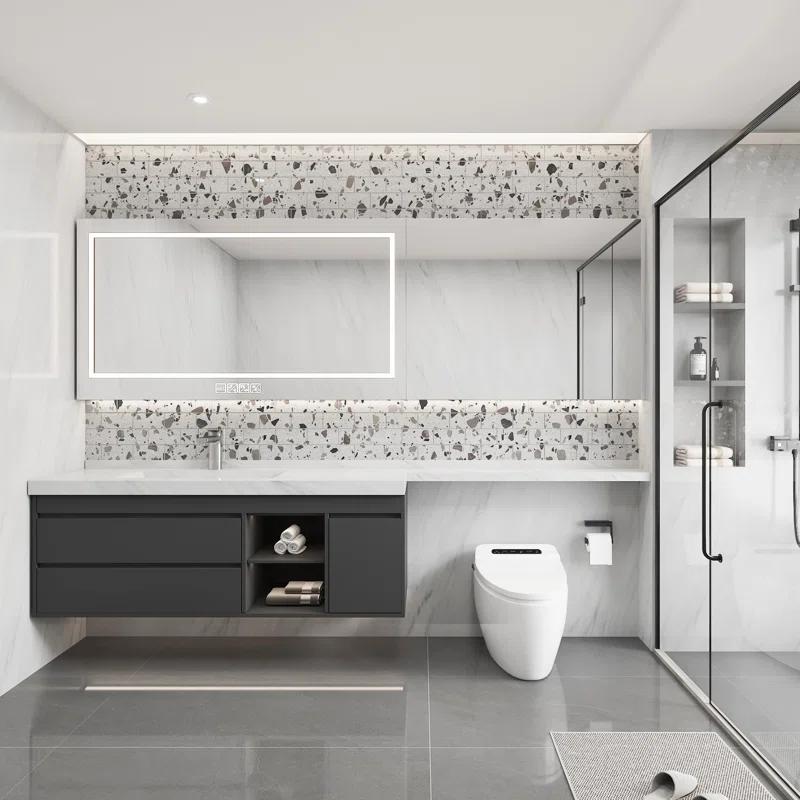 Glass Terrazzo 3'' W x 6'' L Glass Subway Singular Tile
