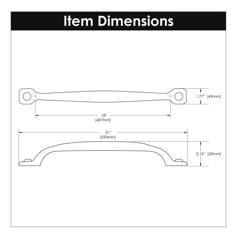 Refined 18" Center to Center Appliance Pull