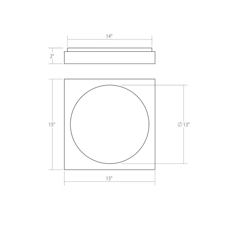 Vuoto LED Flush Mounted Sconce