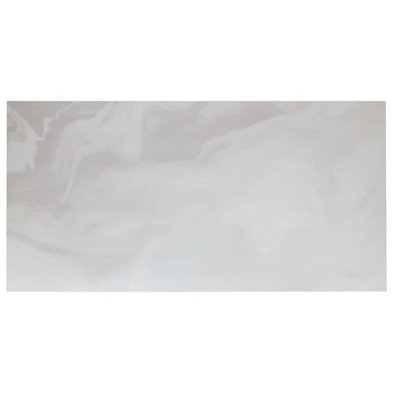 Savannah 23.62 in. x 47.24. in Polished Porcelain Marble Look Floor & Wall Tile (15.49 Sq. Ft./Case)
