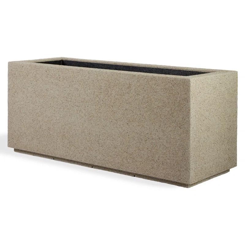 Sandstone Granite Extra Large Rectangular Polymer Planter