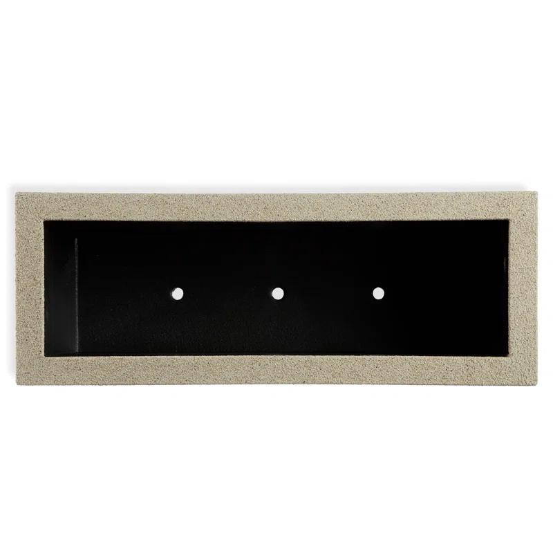 Sandstone Granite Extra Large Rectangular Polymer Planter