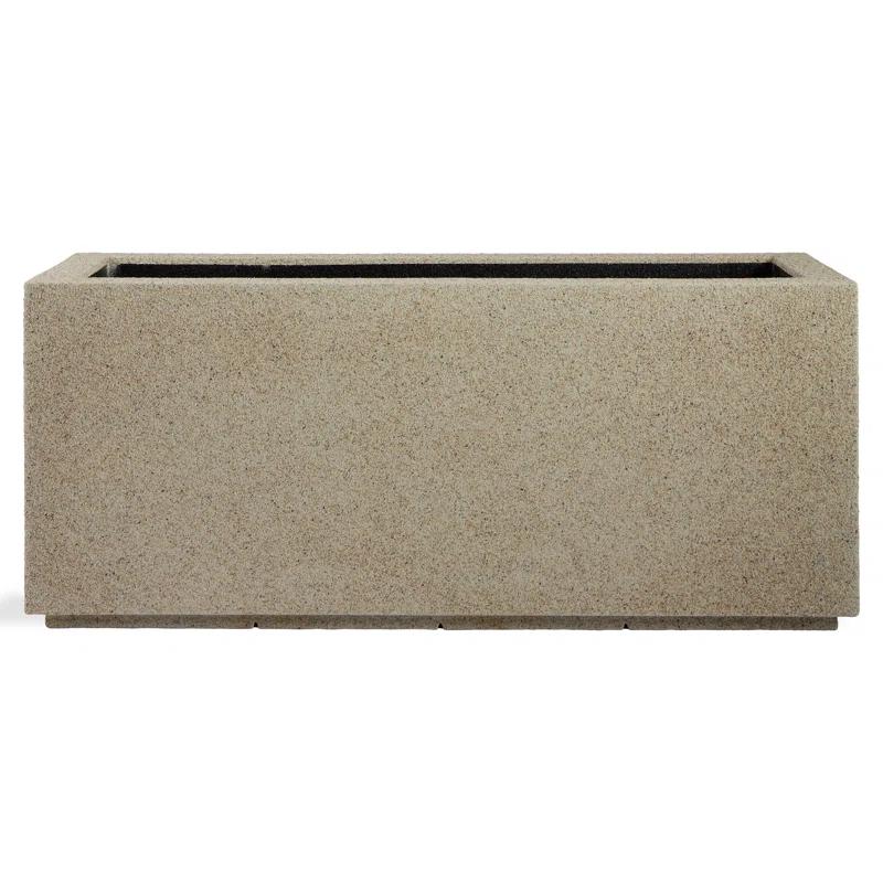 Sandstone Granite Extra Large Rectangular Polymer Planter