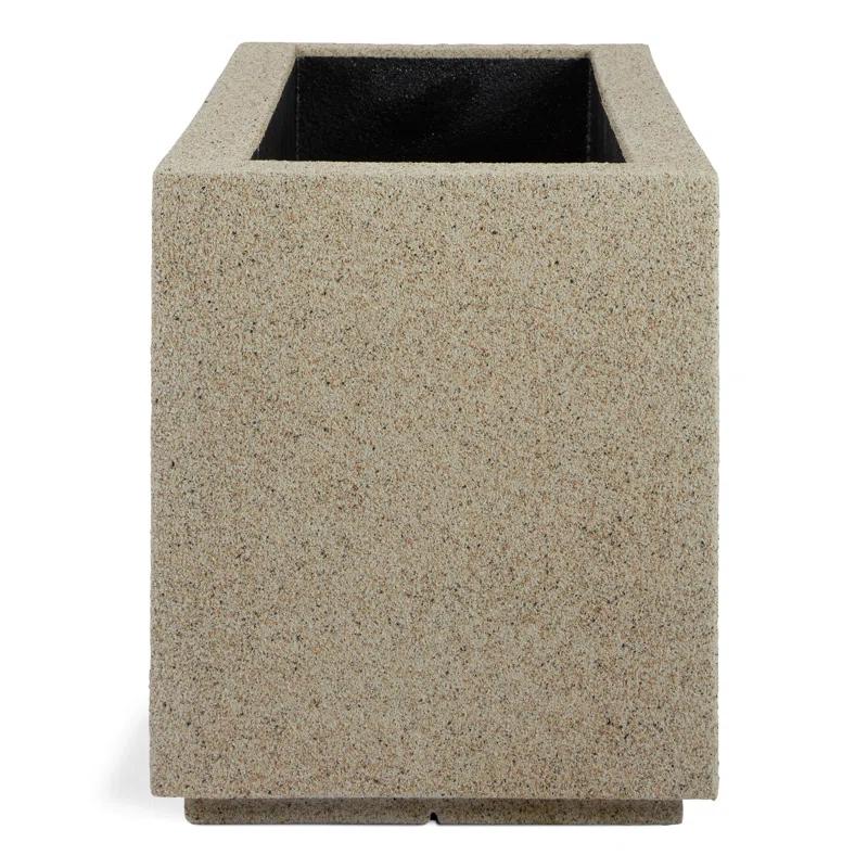 Sandstone Granite Extra Large Rectangular Polymer Planter