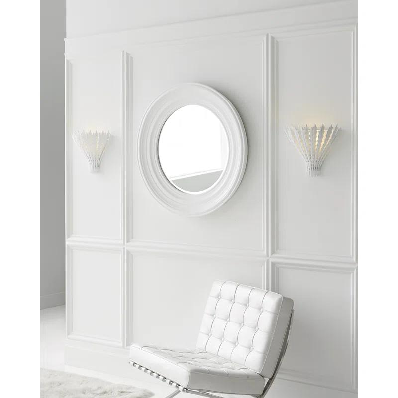 Hampton Plaster White 12" Direct Wired Wall Sconce