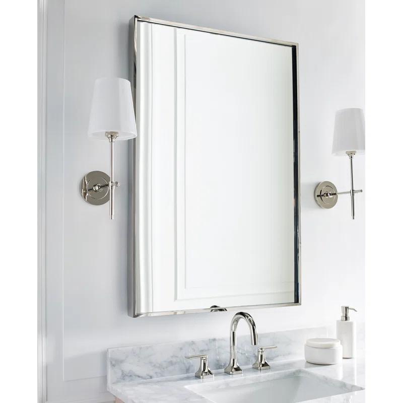 Elegant Outdoor Direct Wired Nickel Wallchiere, 14.5" Height