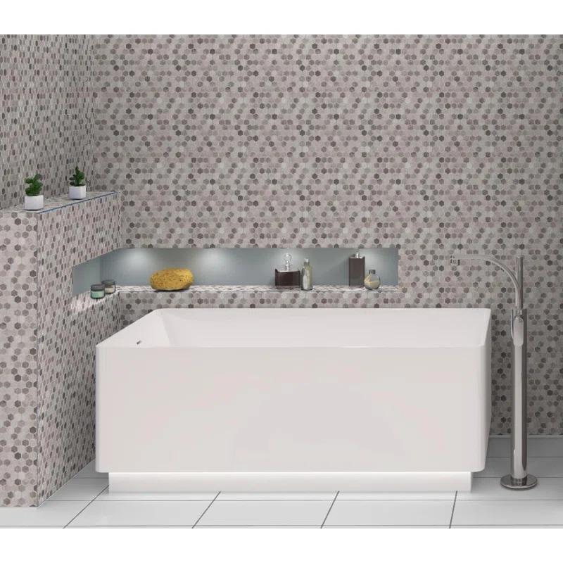 Trillions Hexagon Honeycomb Glass Mosaic Kitchen Backsplash, Bathroom, Shower, Pool, Wall and Floor Tile