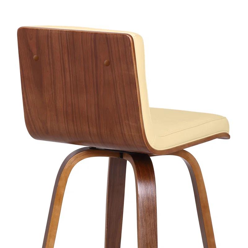 Hiram Solid Wood Swivel Bar & Counter Stool