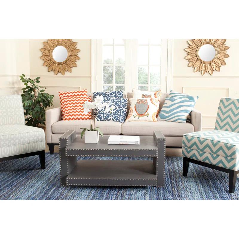 Safavieh Embroidered Canvas Reversible Throw Pillow (Set of 2)