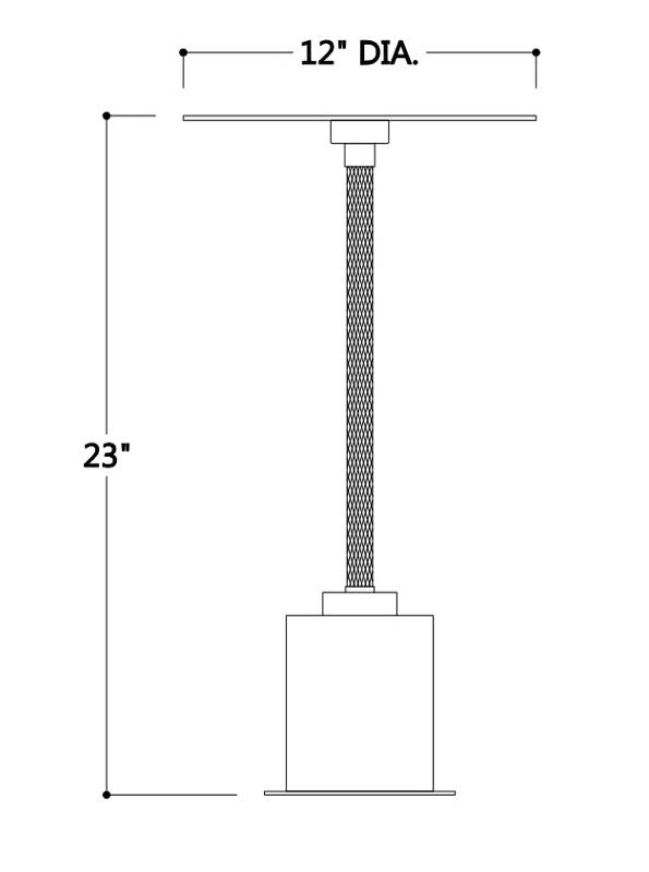 Aged Brass Round Steel Pedestal End Table