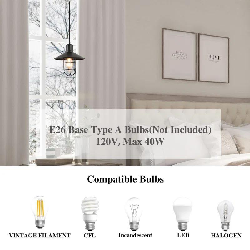 1 - Light Satin Black Single Pendant