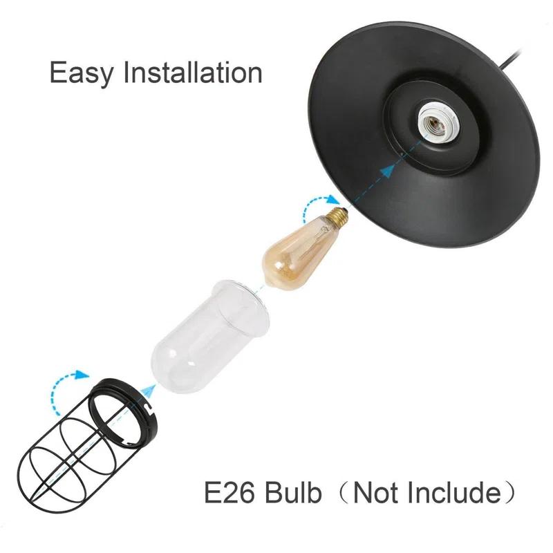 1 - Light Satin Black Single Pendant