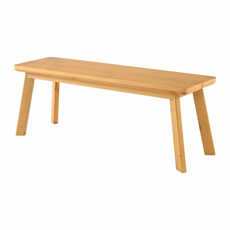 Shelburne Warm Natural 48" Birch and Maple Dining Bench