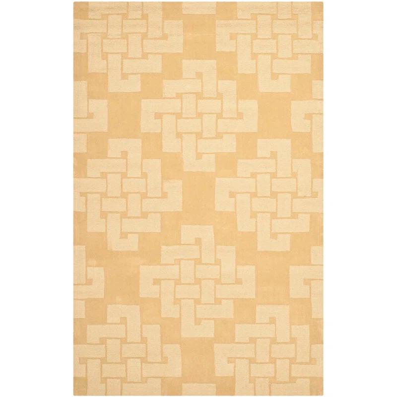 Martha Stewart Hand Tufted Wool Pile Geometric Rug