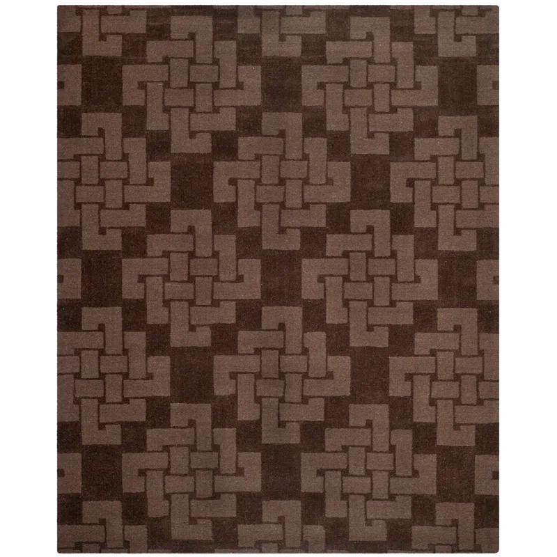 Martha Stewart Hand Tufted Wool Pile Geometric Rug