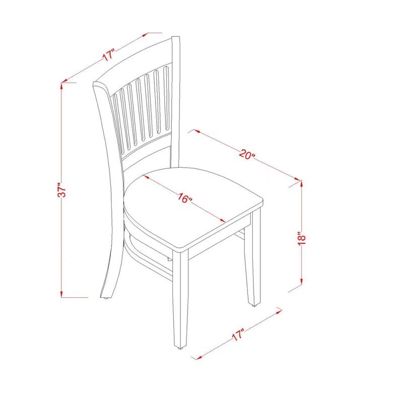 Ubaid Solid Wood Slat Back Side Chair