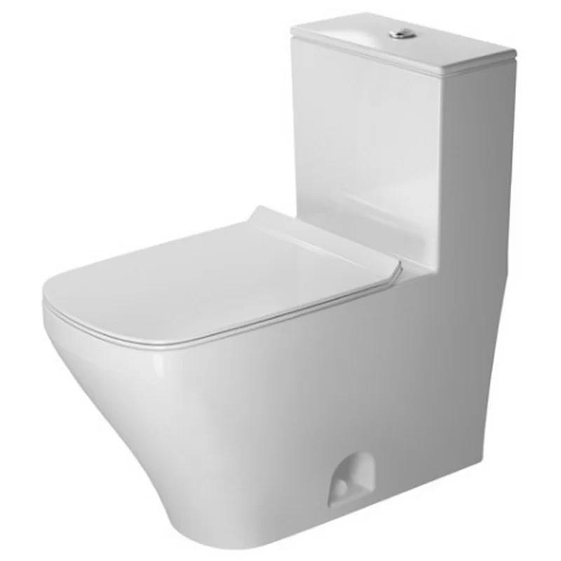 Durastyle White Elongated Dual Flush One-Piece Toilet