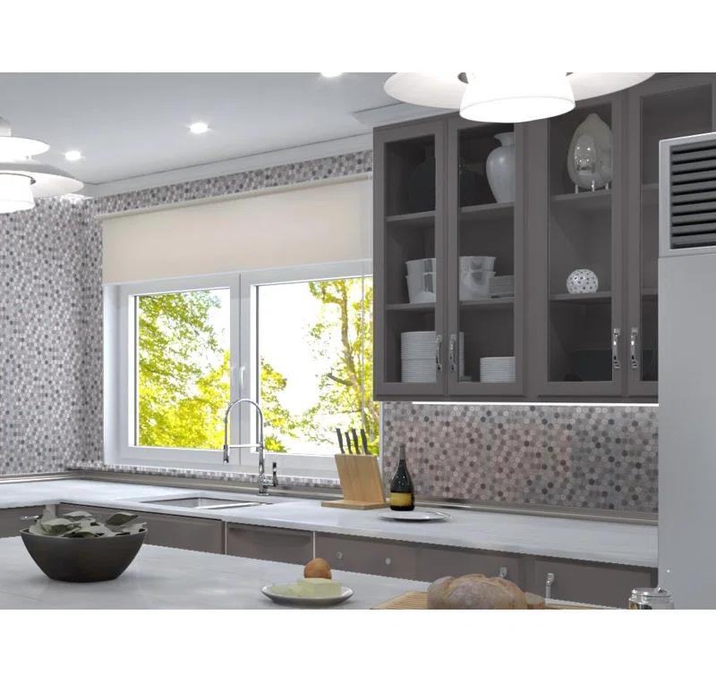 Trillions Hexagon Honeycomb Glass Mosaic Kitchen Backsplash, Bathroom, Shower, Pool, Wall and Floor Tile