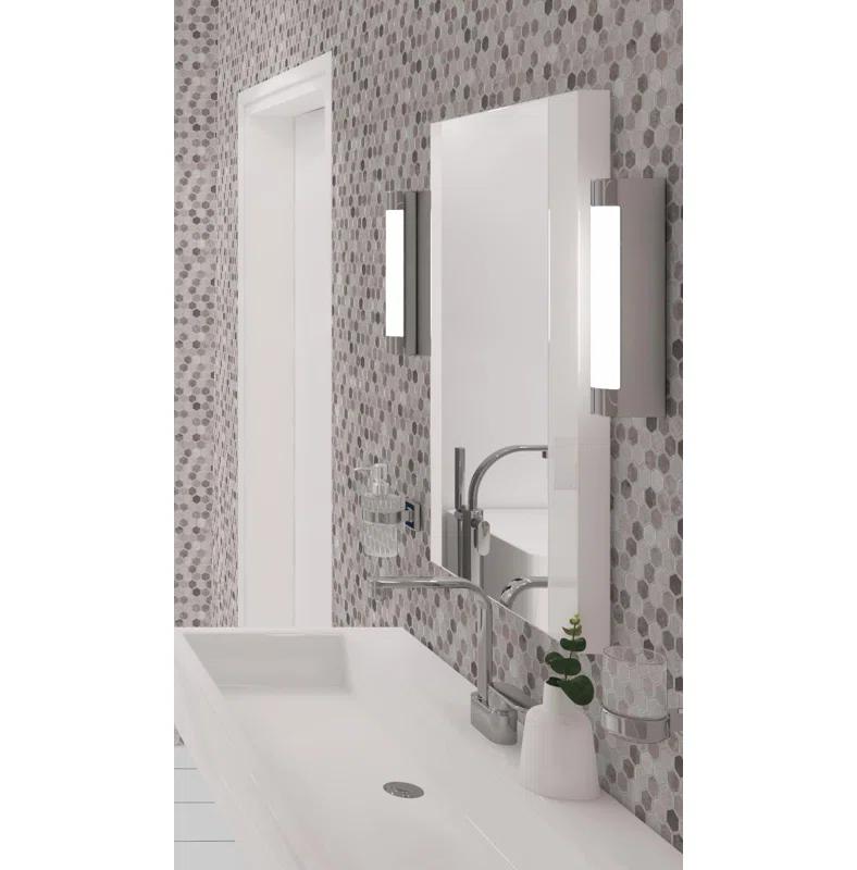 Trillions Hexagon Honeycomb Glass Mosaic Kitchen Backsplash, Bathroom, Shower, Pool, Wall and Floor Tile