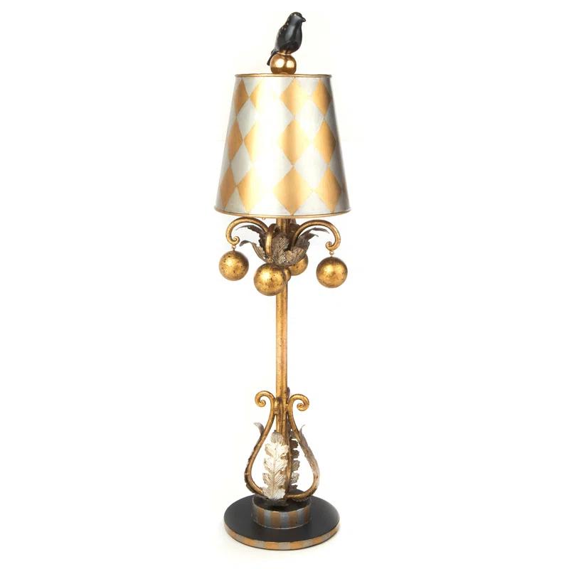 Golden Hour Iron Buffet Table Lamp with Empire Gold Shade