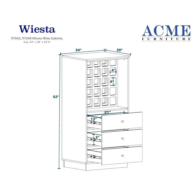 Elegant 24'' Walnut MDF Wine Cabinet with Ample Storage