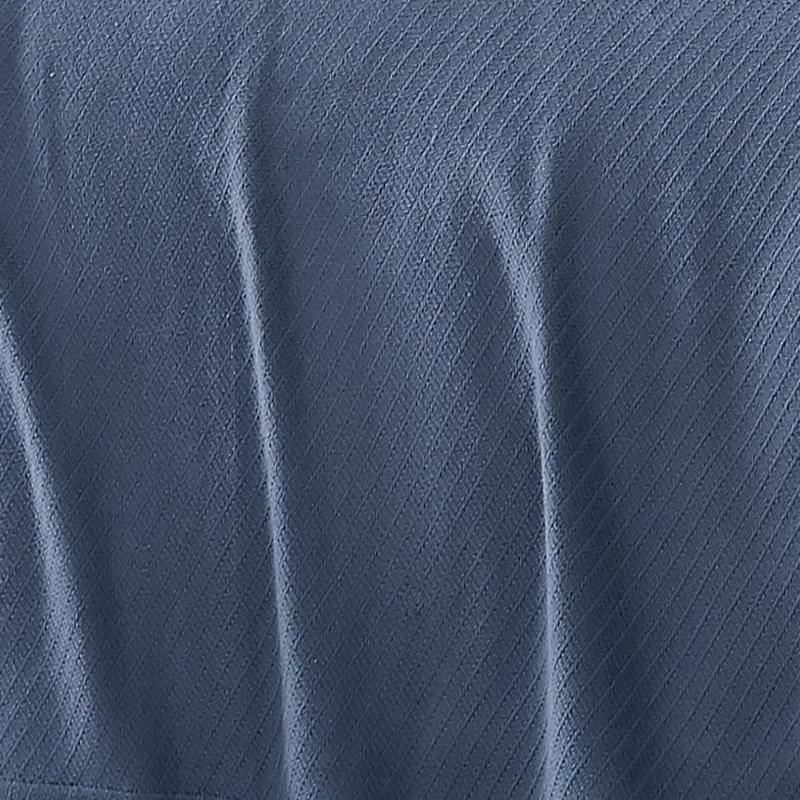 Frye Full/Queen Waffle Knit Cotton Blanket - Blue