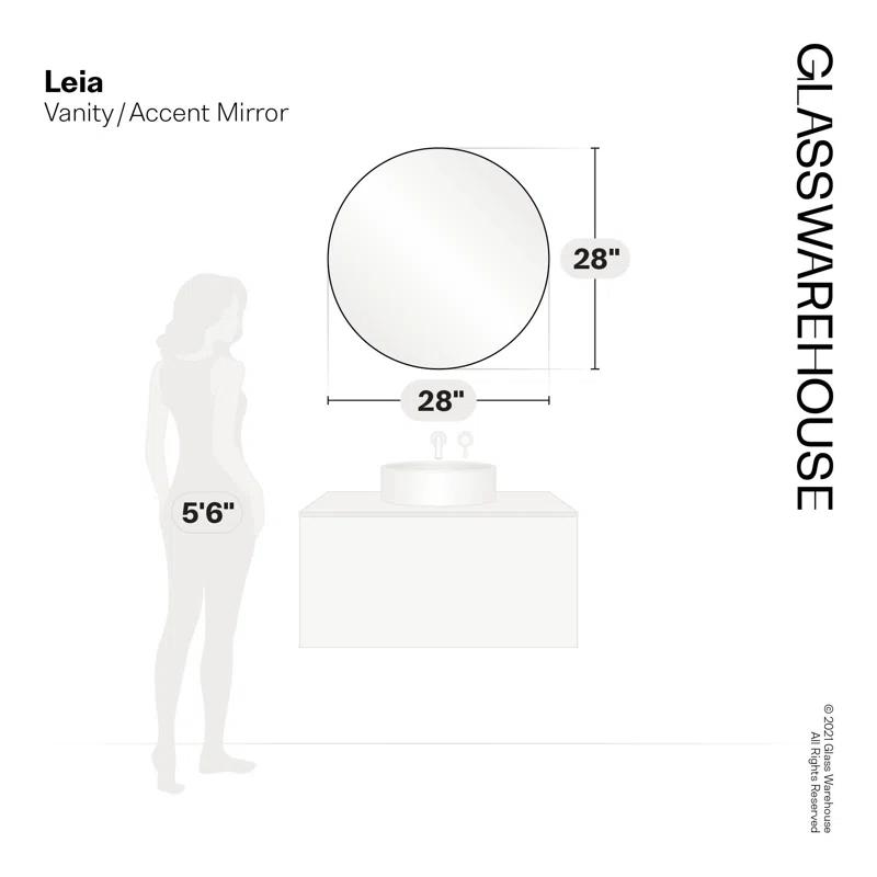 Leia Round Mirror