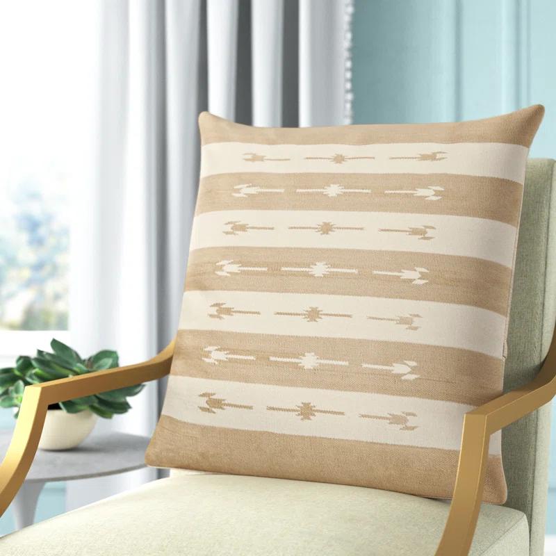 Estela Striped Cotton Throw Pillow