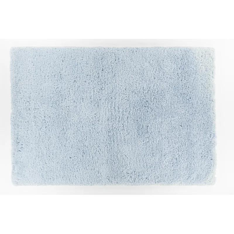 Luxurious Sky Blue Tufted Shag Area Rug 5' x 7'