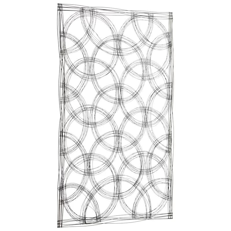 Graphite Iron Kaleidoscope Wall Art, 44" x 67"