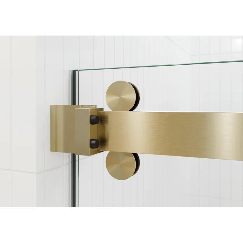 Polaris 60 in. x 60 in. Fully Frameless Sliding Bypass Bathtub Door