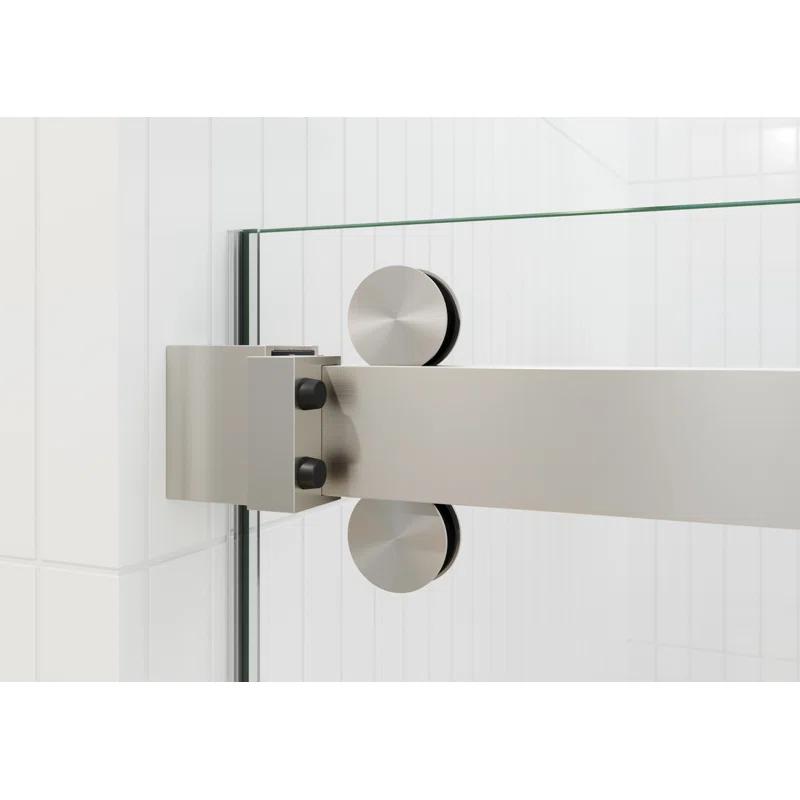 Polaris 60 in. x 60 in. Fully Frameless Sliding Bypass Bathtub Door