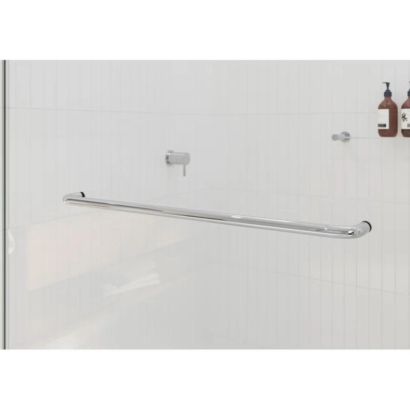 Polaris 60 in. x 60 in. Fully Frameless Sliding Bypass Bathtub Door