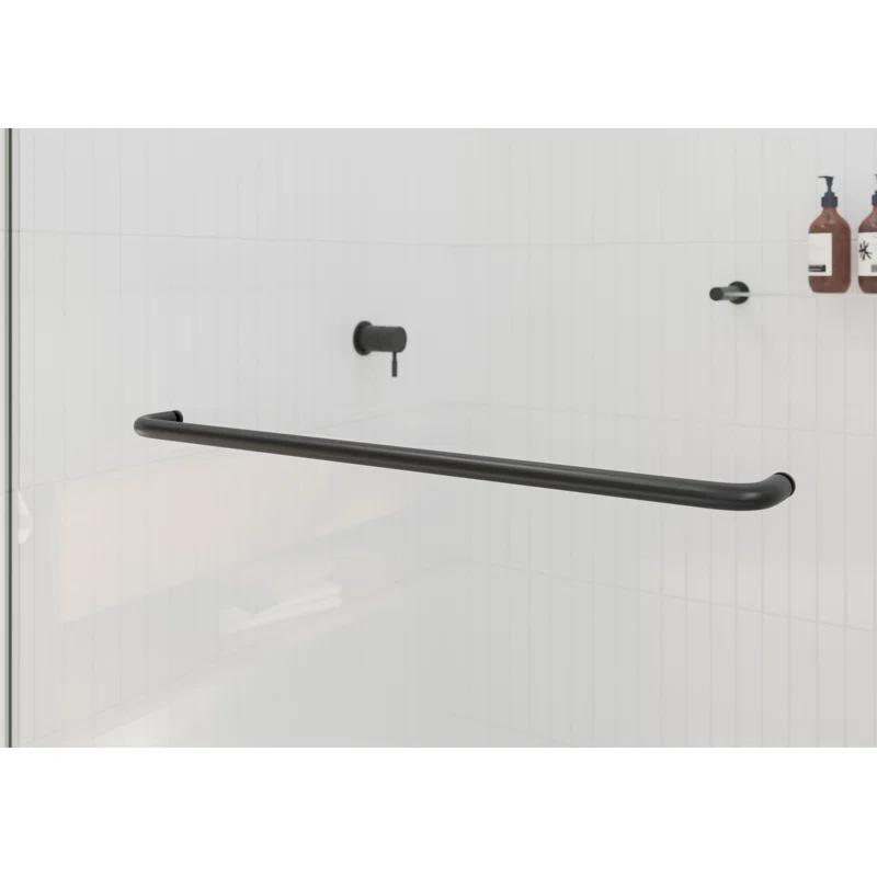Polaris 60 in. x 60 in. Fully Frameless Sliding Bypass Bathtub Door