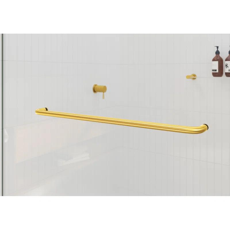 Polaris 60 in. x 60 in. Fully Frameless Sliding Bypass Bathtub Door