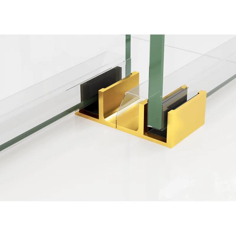 Polaris 60 in. x 60 in. Fully Frameless Sliding Bypass Bathtub Door
