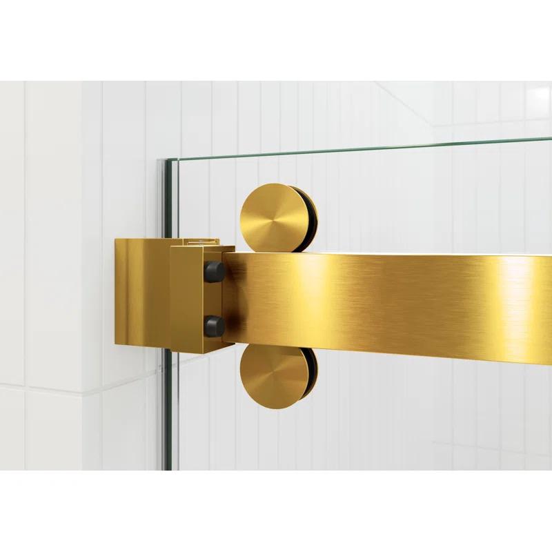 Polaris 60 in. x 60 in. Fully Frameless Sliding Bypass Bathtub Door