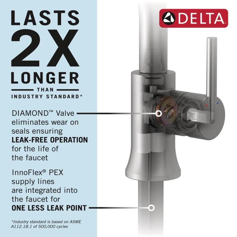 Velum Single Hole Curved Bathroom Faucet with Drain Assembly, Single Handle Bathroom Sink Faucet