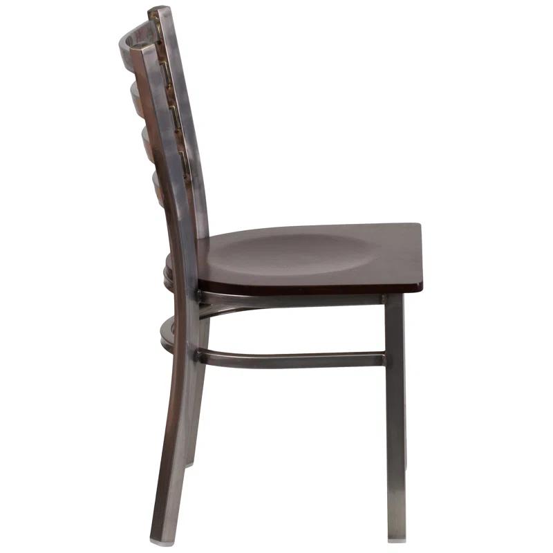 Flash Furniture Kendall Clear Coated Ladder Back Metal Restaurant Chair