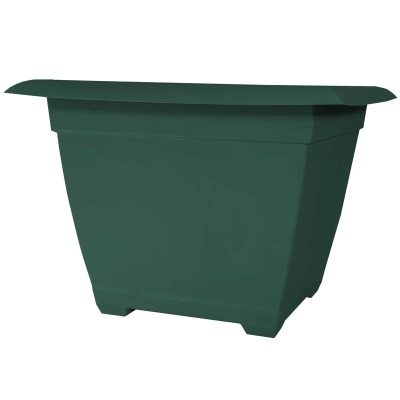 Eco-Friendly Turtle Green 15" Square Self-Watering Planter Box