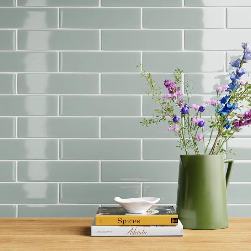 Kezma 3 in. x 12 in. Ceramic Subway Wall Tile