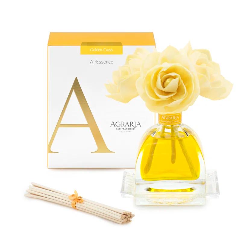 Golden Cassis Scented Flower Reed Diffuser Set