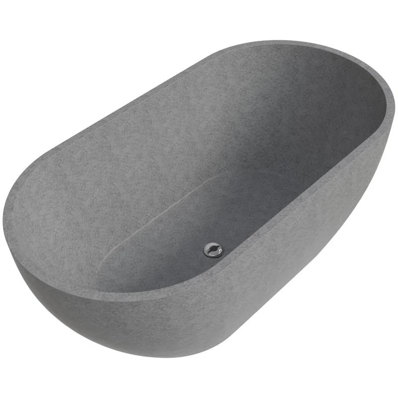 59'' x 29.5'' Soaking Stone Bathtub