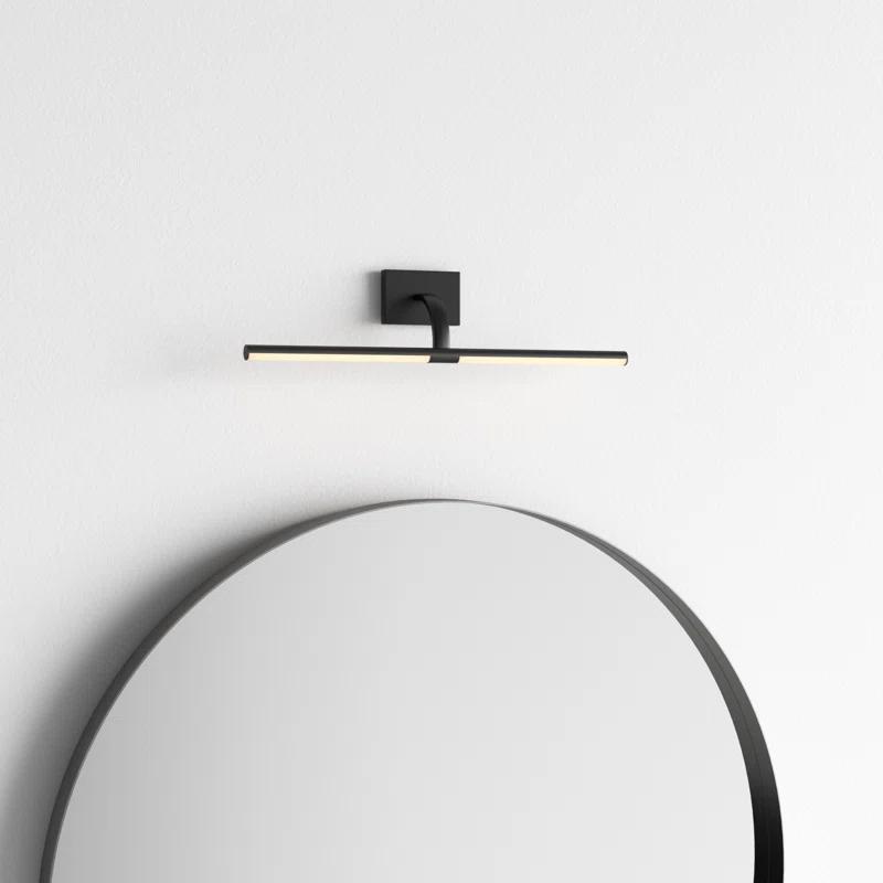 Mona 18" Black Dimmable LED Wall Sconce with Sleek Design